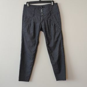 Prana Lizbeth Capri Hemp Chambray Coal Size 0